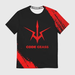 Мужская футболка 3D Code Geass - red gradient