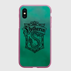 Чехол для iPhone XS Max матовый Факультет Слизерин