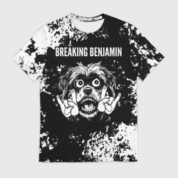 Мужская футболка 3D Breaking Benjamin рок пес