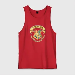 Мужская майка хлопок Хогвартс - факультеты