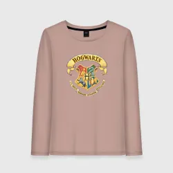 Женский лонгслив хлопок Хогвартс - факультеты