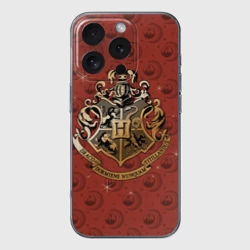 Чехол для iPhone 16 Pro Max силиконовый с защитой камеры Факультеты Хогвартса