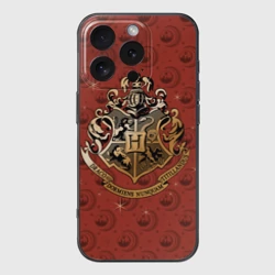 Чехол для iPhone 16 Pro силиконовый с защитой камеры Факультеты Хогвартса