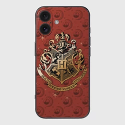 Чехол для iPhone 16 силиконовый с защитой камеры Факультеты Хогвартса