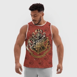 Мужская спортивная майка 3D Факультеты Хогвартса - фото 2
