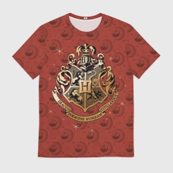 Мужская футболка 3D Факультеты Хогвартса