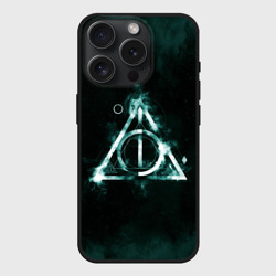 Чехол силиконовый для Apple iPhone 15 Pro Мax матовый Дары смерти