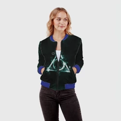 Женский бомбер 3D Дары смерти - фото 2