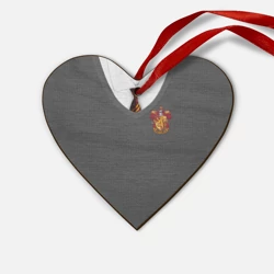 Деревянная игрушка Сердце Форма Гриффиндора