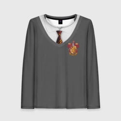 Женский лонгслив 3D Форма Гриффиндора