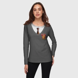 Женский лонгслив 3D Форма Гриффиндора - фото 2