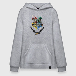 Худи SuperOversize хлопок Hogwarts School of Witchcraft and Wizardry