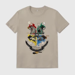 Мужская футболка хлопок Hogwarts School of Witchcraft and Wizardry