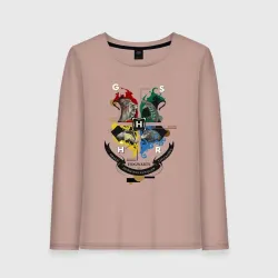 Женский лонгслив хлопок Hogwarts School of Witchcraft and Wizardry