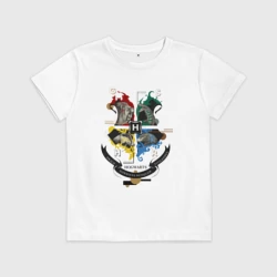 Детская футболка хлопок Hogwarts School of Witchcraft and Wizardry