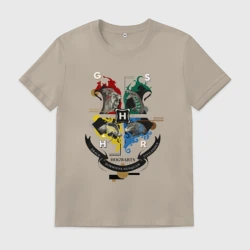 Мужская футболка хлопок Hogwarts School of Witchcraft and Wizardry