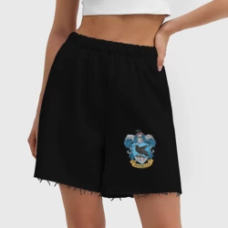 Женские шорты oversize футер хлопок Ravenclaw факультет - фото 2