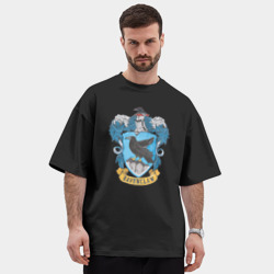 Мужская футболка Oversize хлопок premium Ravenclaw факультет - фото 2