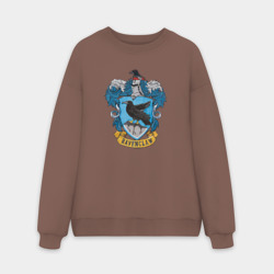 Мужской свитшот oversize без начеса хлопок Ravenclaw факультет