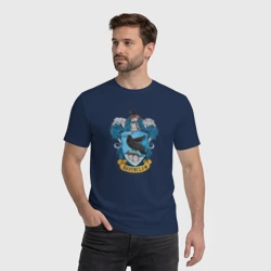Мужская футболка хлопок Ravenclaw факультет - фото 2