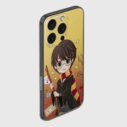 Чехол для iPhone 16 Pro силиконовый с защитой камеры Гарри Поттер мультяшный с метлой - фото 2