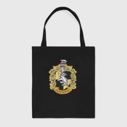 Шоппер BioNature Hufflepuff факультет университета Хогвартс с барсуком