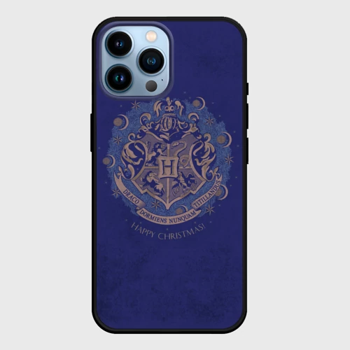 Чехол для iPhone 14 Pro Max с принтом Happy Christmas - Hogwarts Чехол для iPhone 14 Pro Max Happy Christmas - Hogwarts