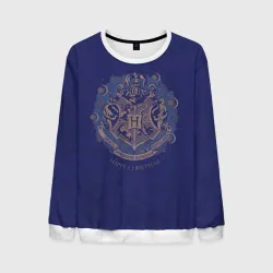 Мужской свитшот 3D Happy Christmas - Hogwarts