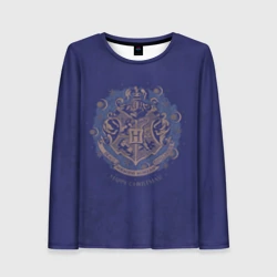 Женский лонгслив 3D Happy Christmas - Hogwarts