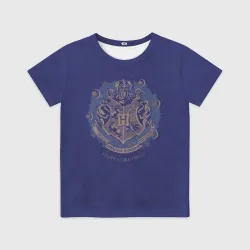 Детская футболка 3D Happy Christmas - Hogwarts