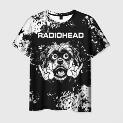 Мужская футболка 3D Radiohead рок пес
