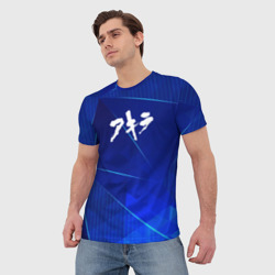 Мужская футболка 3D Akira blue poly - фото 2