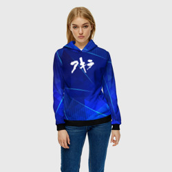 Женская толстовка 3D Akira blue poly - фото 2