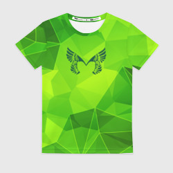 Женская футболка 3D Placebo green poly