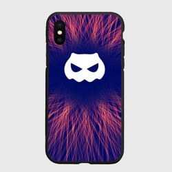 Чехол для iPhone XS Max матовый DanMachi red energy