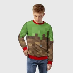 Детский свитшот 3D Earth - Minecraft - фото 2