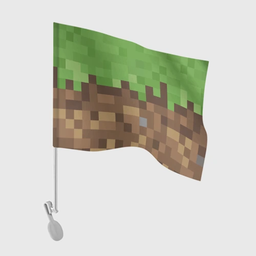 Флаг для автомобиля Earth - Minecraft
