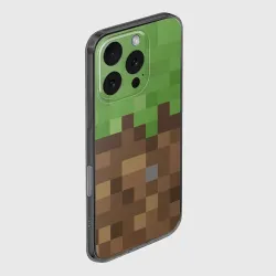 Чехол для iPhone 16 Pro силиконовый с защитой камеры Earth - Minecraft - фото 2