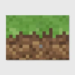 Холст прямоугольный Earth - Minecraft - фото 2