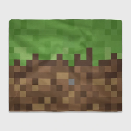 Плед 3D Earth - Minecraft