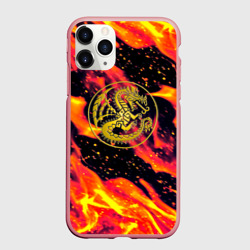 Чехол для iPhone 11 Pro Max матовый Monster hunter fire steel