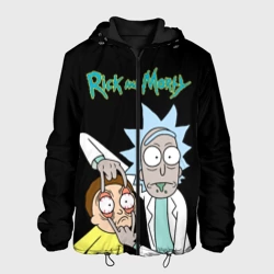 Мужская куртка 3D Рик и Морти с логотипом