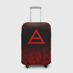 Чехол для чемодана 3D Thirty Seconds to Mars red poly