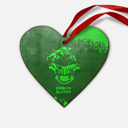 Деревянная игрушка Сердце Goblin Slayer - green gradient