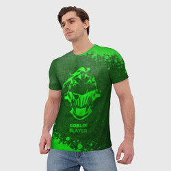 Мужская футболка 3D Goblin Slayer - green gradient - фото 2