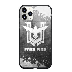 Чехол для iPhone 11 Pro Max матовый Free Fire - grey gradient