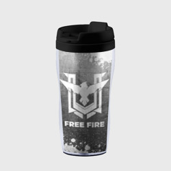 Термокружка-непроливайка Free Fire - grey gradient