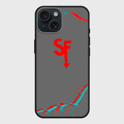 Чехол силиконовый для Apple iPhone 15 матовый Sally Face storm color
