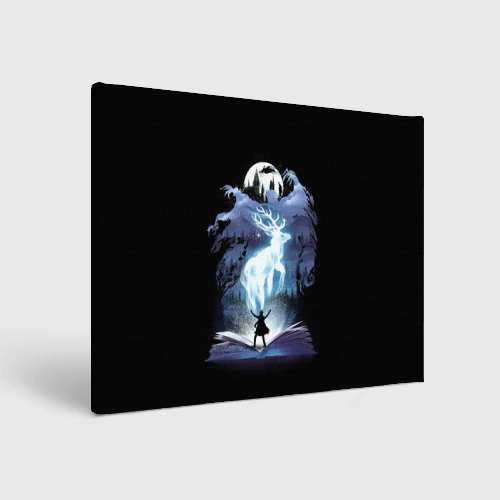 Холст прямоугольный Harry Potter patronus and dementors