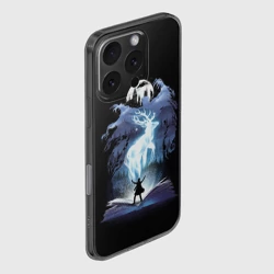 Чехол для iPhone 16 Pro силиконовый с защитой камеры Harry Potter patronus and dementors - фото 2